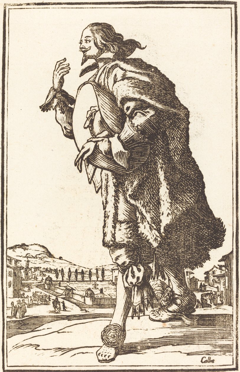 Noble Man with Felt Hat, Bowing by After Jacques Callot