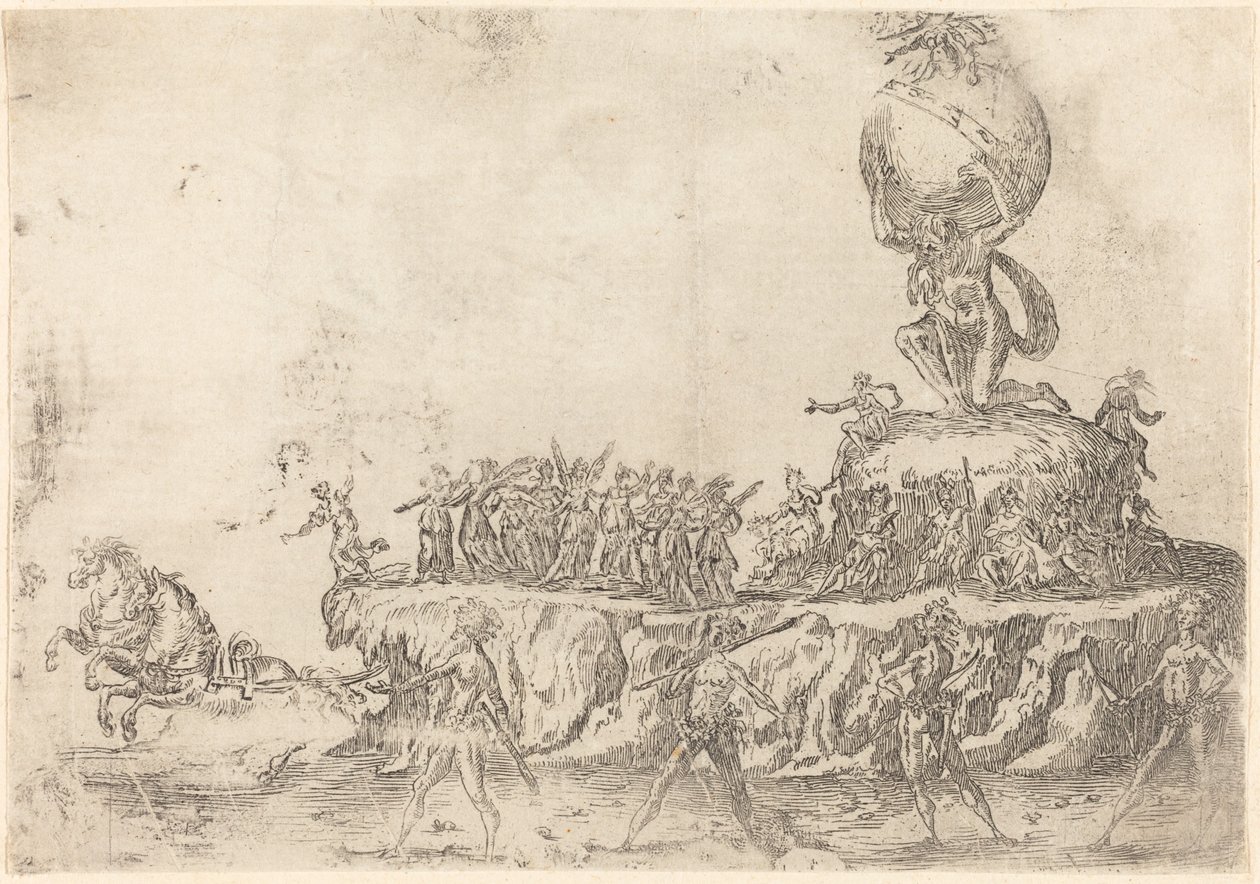 The Float of the Sun by After Jacques Callot