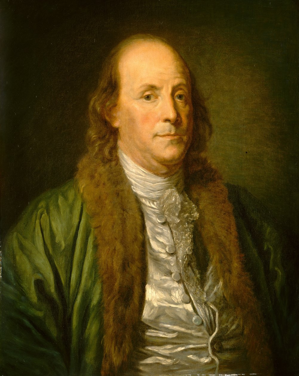 Benjamin Franklin, after Jean-Baptiste Greuze by After Jean Baptiste Greuze