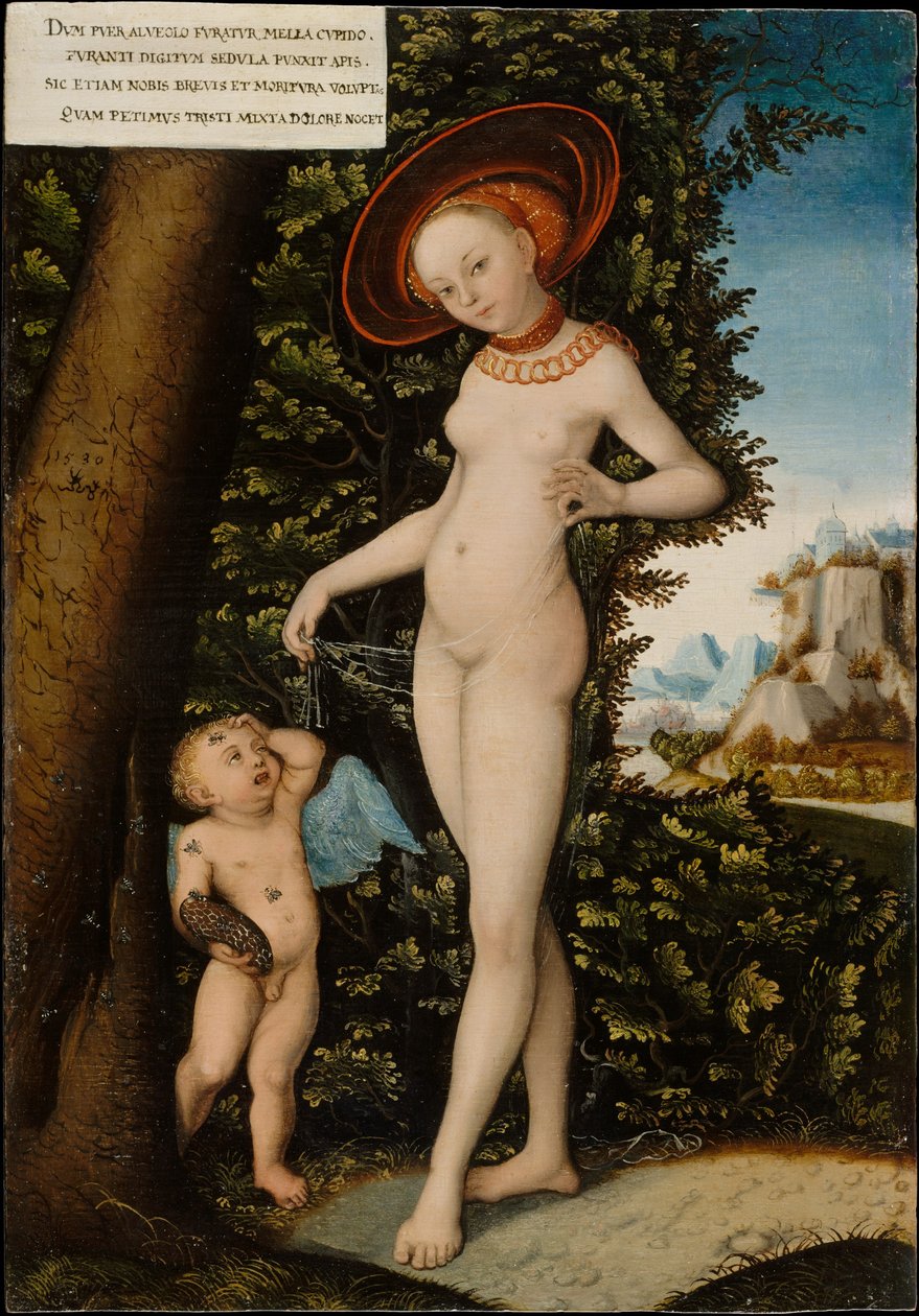 Venus and Cupid, the Honey Thief by after Lucas Cranach the Elder