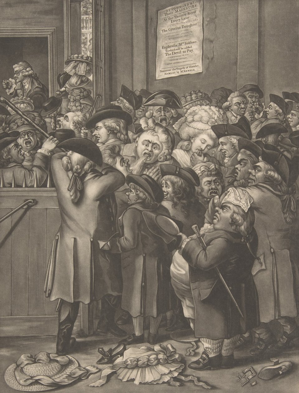The Pit Door, November 9, 1784 by After Robert Dighton the Elder.