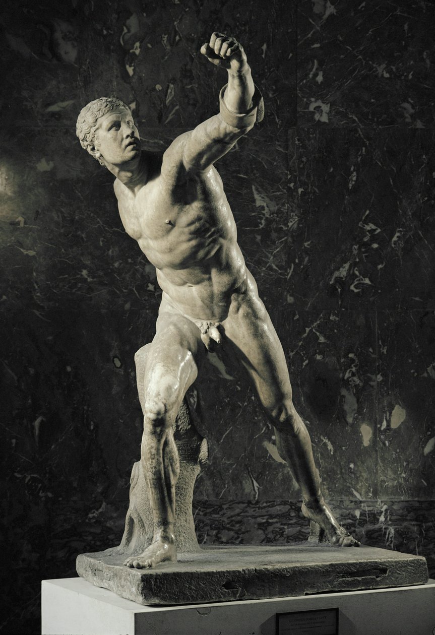 The Borghese Gladiator, Found at Anzio, Italy by Agasias Agasias
