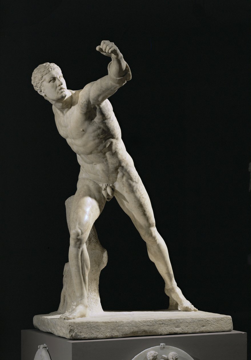 The Borghese Gladiator, Found at Anzio, Italy by Agasias Agasias
