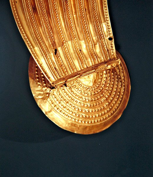 Collar, Ardcrony, County Tipperary, Late Bronze Age, 800-700 BC (gold) (detail) by Age Bronze