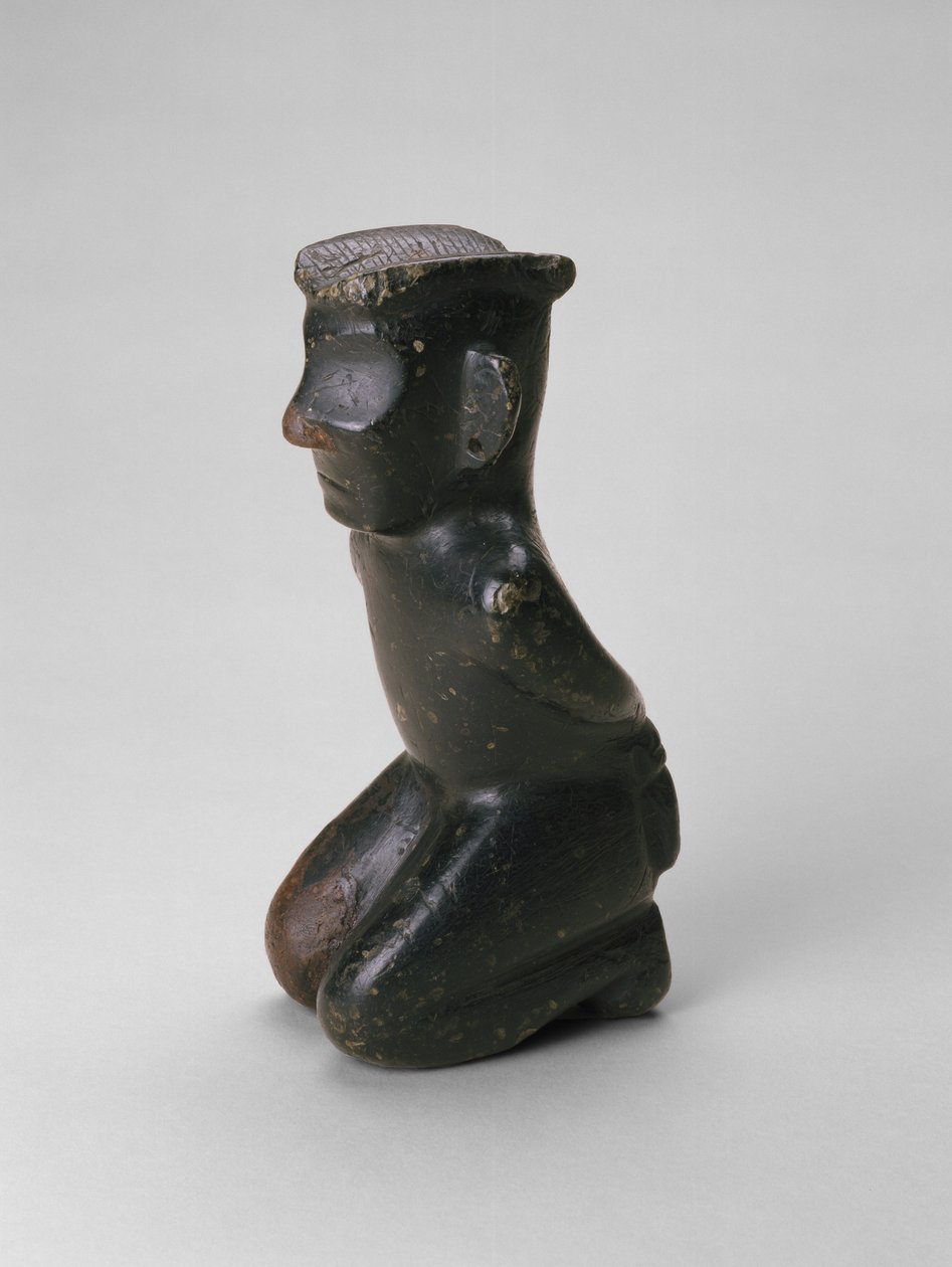 Kneeling Figure, China, Probably Sichuan Province by Age Bronze