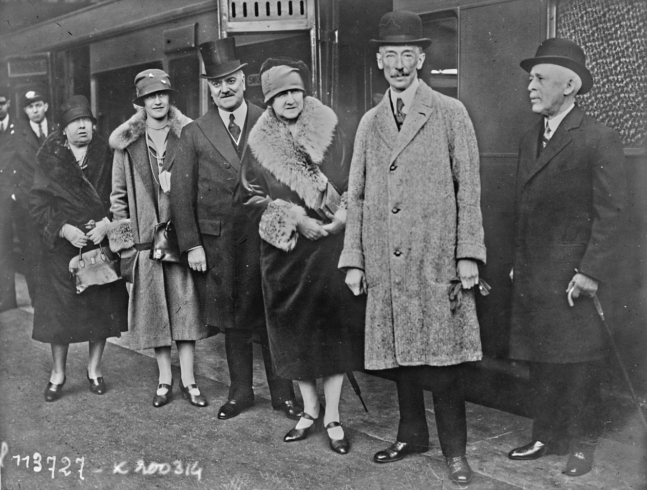 Louis-Alexandre Taschereau, Premier of Quebec, and His Wife Adine Dionne, in London, 14 October 1926 by Agence Rol