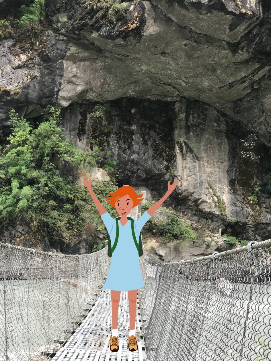 Walking on a Bridge by Agnes Girardon