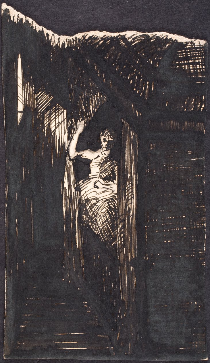 Woman in Alcove by Agnes Slott Møller