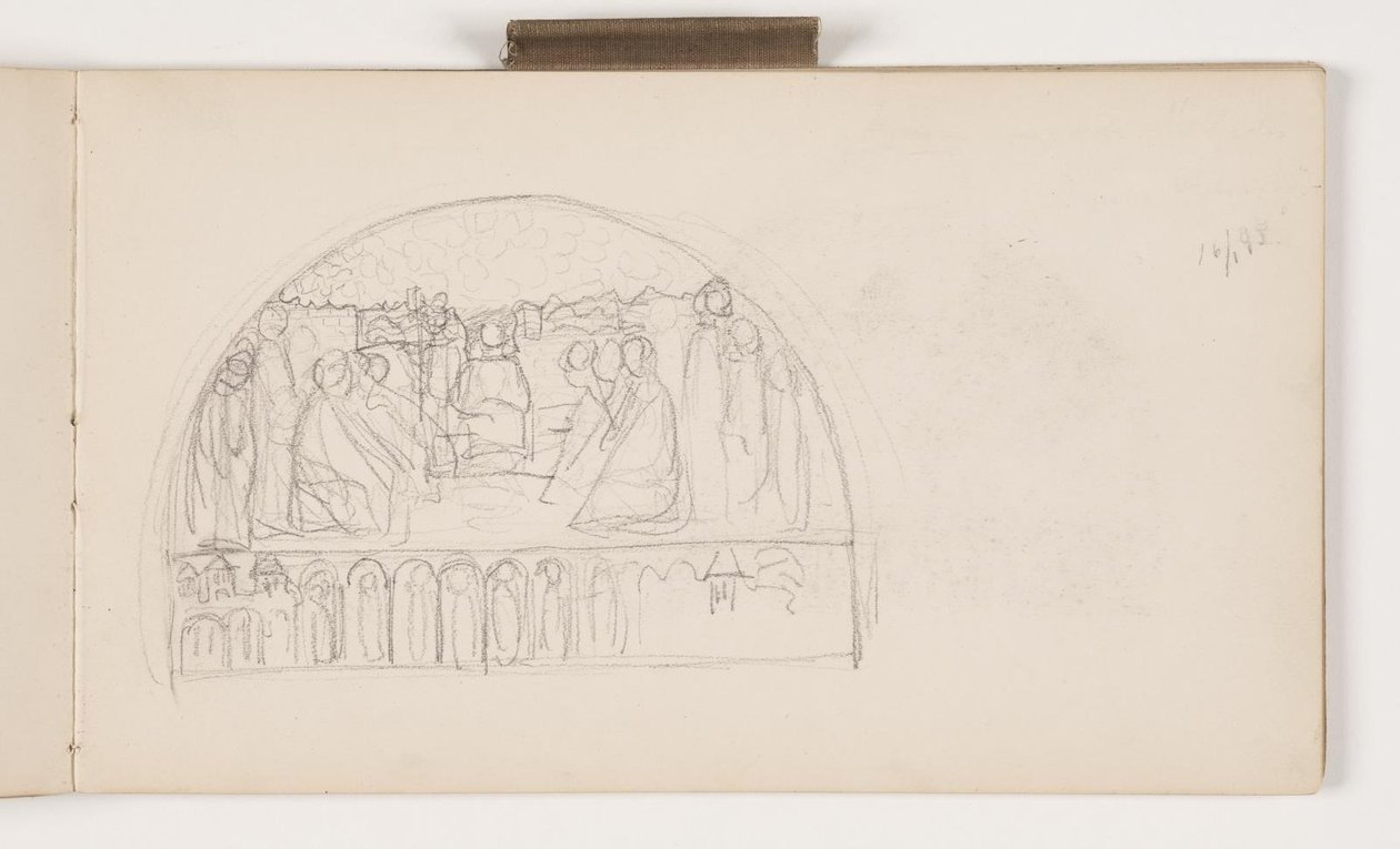 Draft for Tympanum Relief on Copenhagen City Hall by Agnes Slott Møller