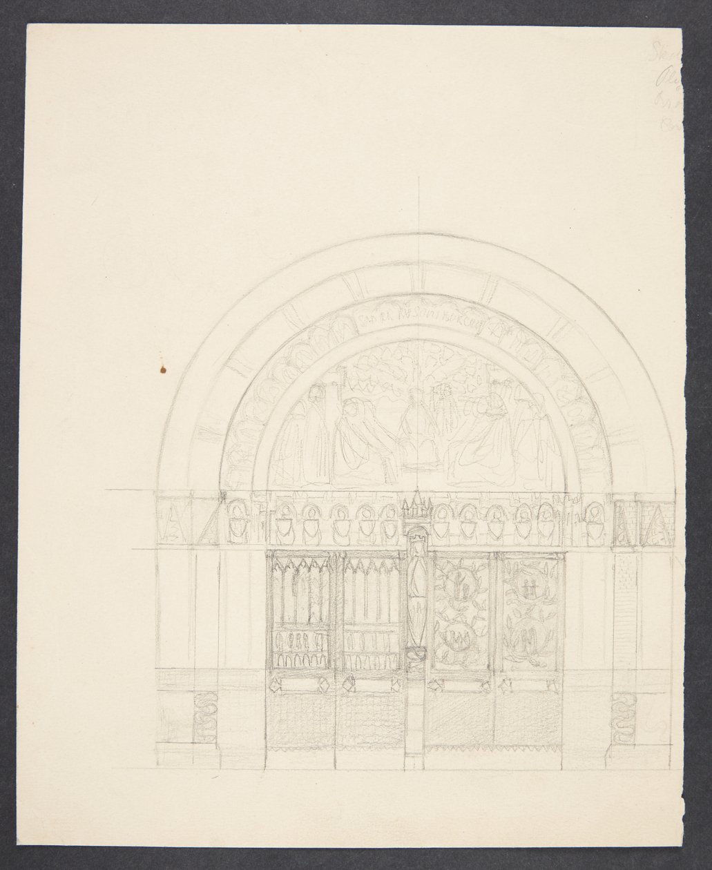 Draft for the Decoration of the Entrance to Copenhagen City Hall by Agnes Slott Møller