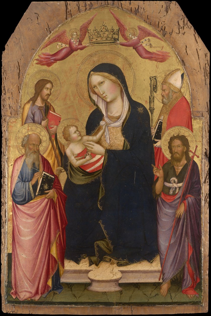 Madonna and Child with St John the Evangelist by Agnolo Gaddi