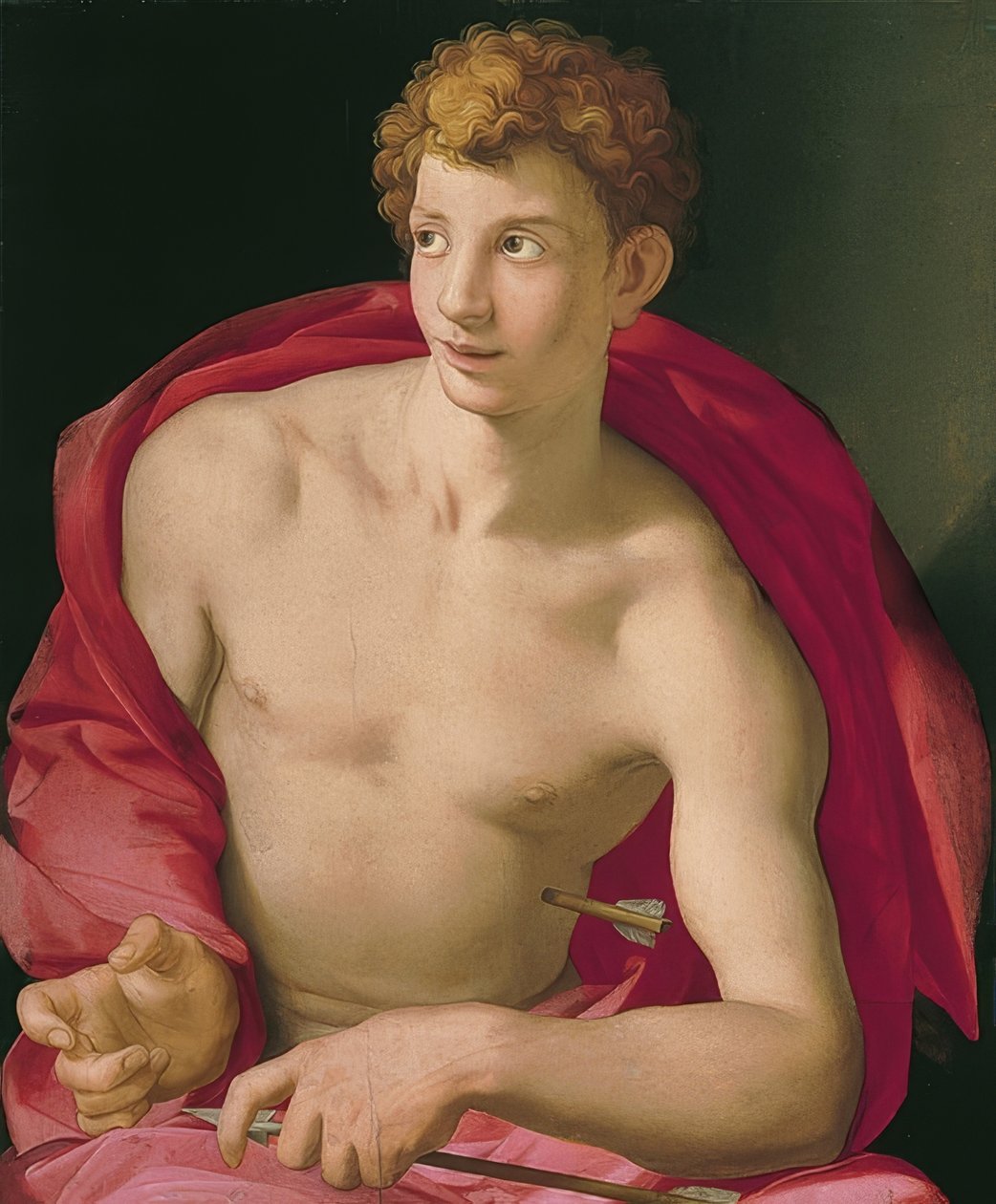 Saint Sebastian. Around 1533 by Agnolo Bronzino