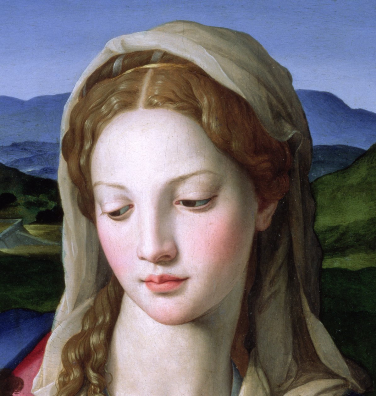 Holy Family with St. Anne and the infant St. John the Baptist (detail) by Agnolo Bronzino