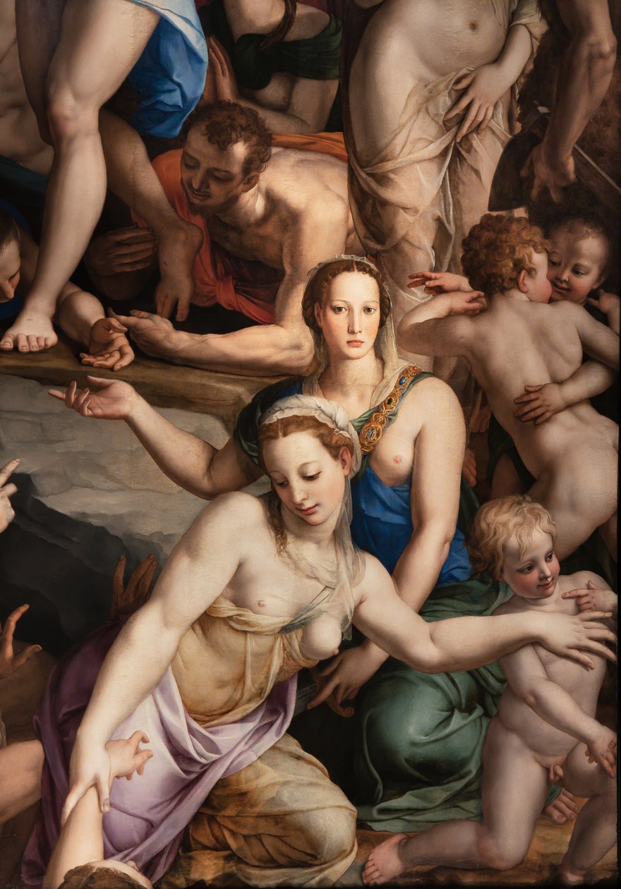 Medici Chapel: Descent of Christ to the Limbo (detail) by Agnolo Bronzino