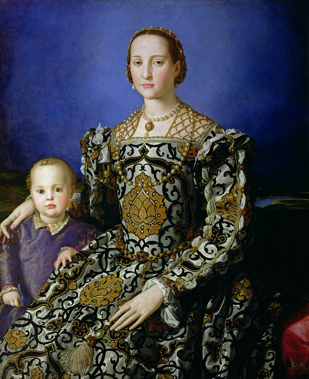 Portrait of Eleanor of Toledo and her Son, Giovanni de Medici, c.1544-45 by Agnolo Bronzino
