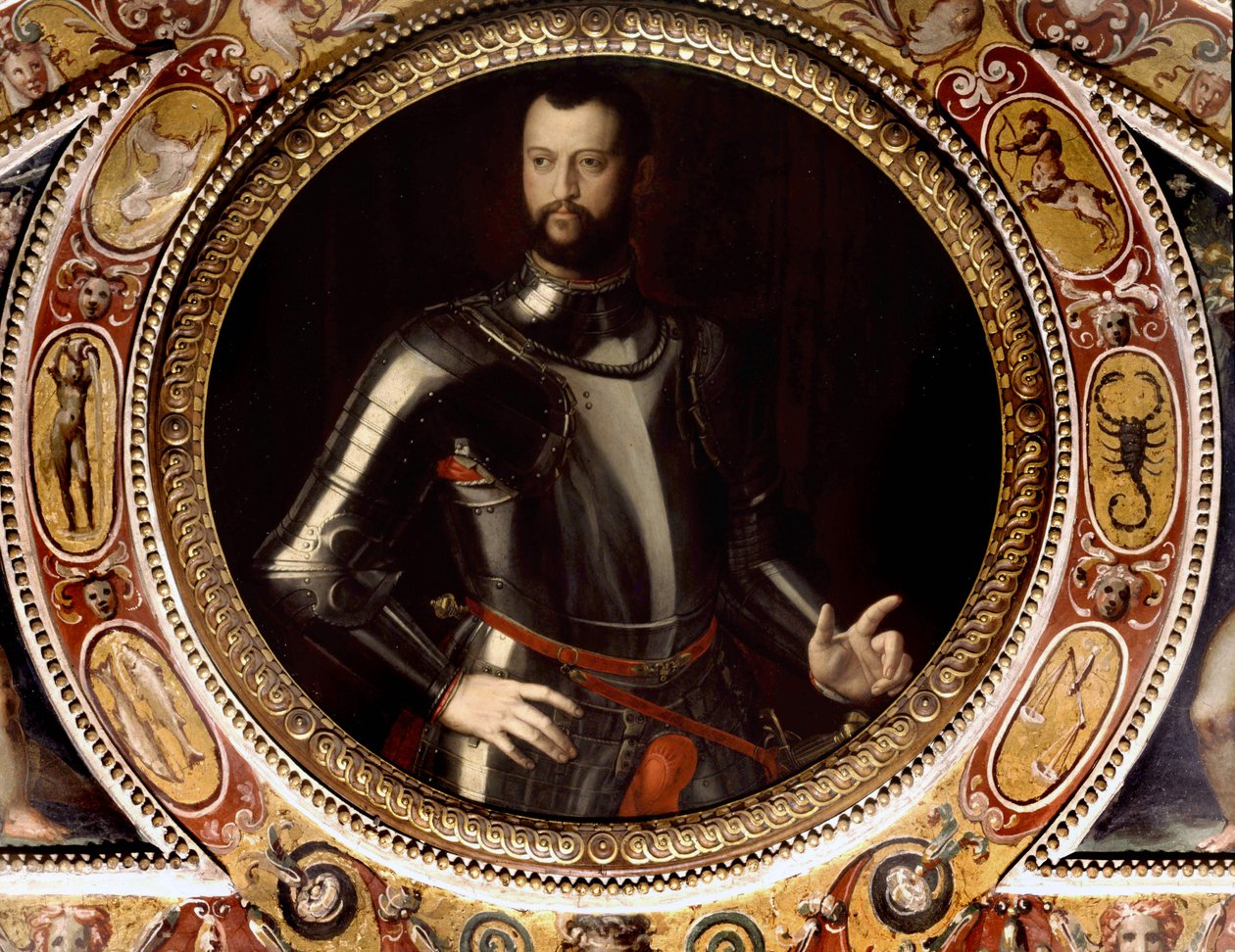 Portrait of Jean de Medicis dit Jean des Bands Noires (Giovanni dalle Bande Nere) (1498-1526) by Bronzino (1503-1572) - Painting preserved at Palazzo Vecchio, Florence by Agnolo Bronzino