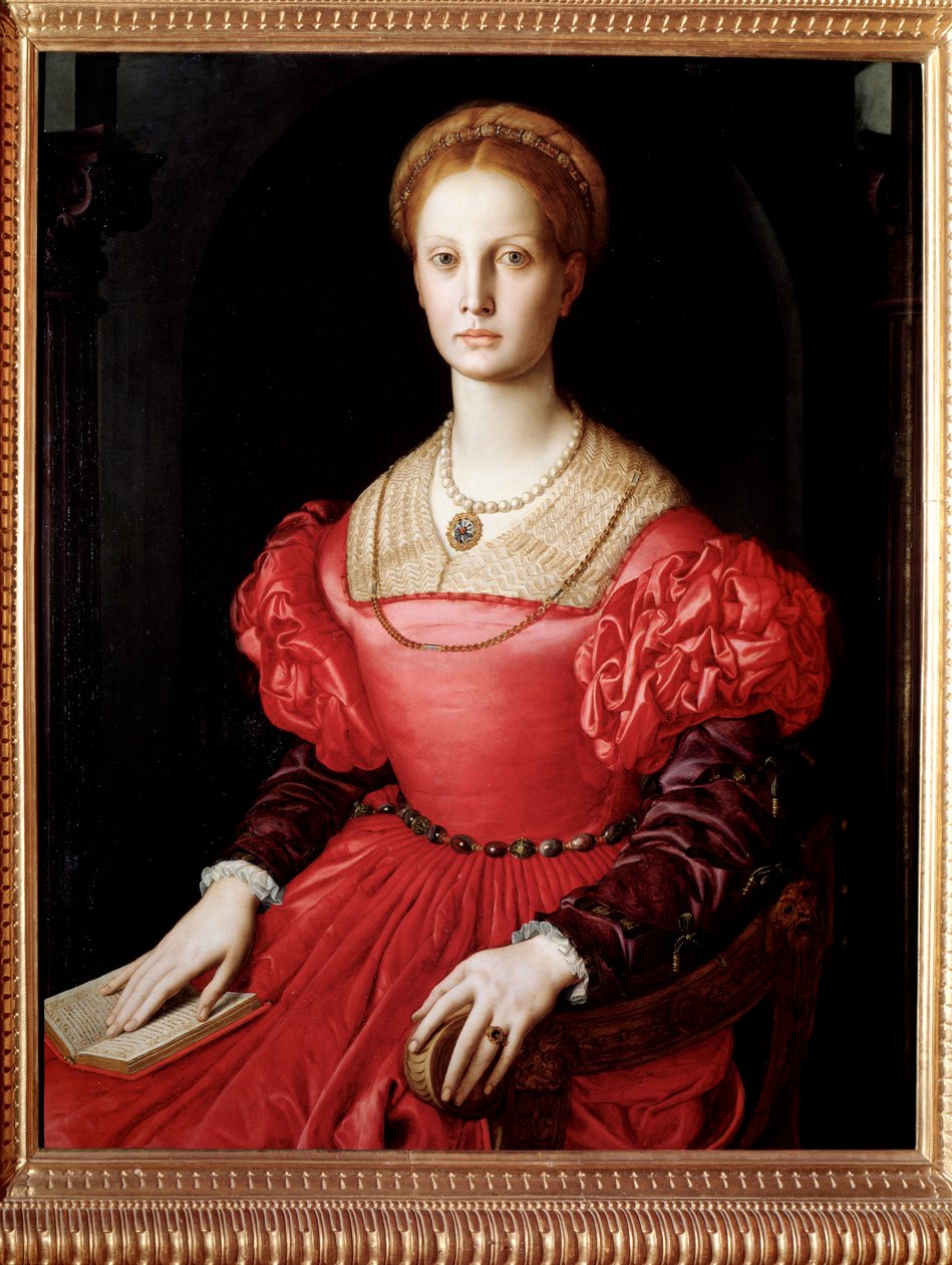 Portrait of Lucrezia Panciatichi, Wife of Bartolomeo Panciatichi by Agnolo di Cosimo Bronzino
