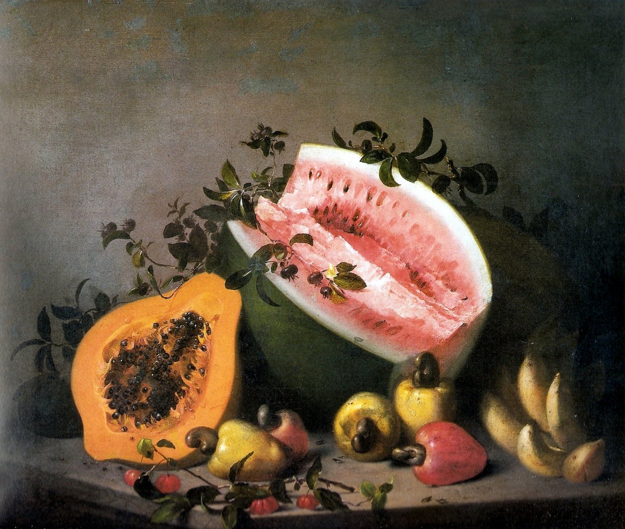 Papaya and Watermelon by Agostinho Jose da Mota