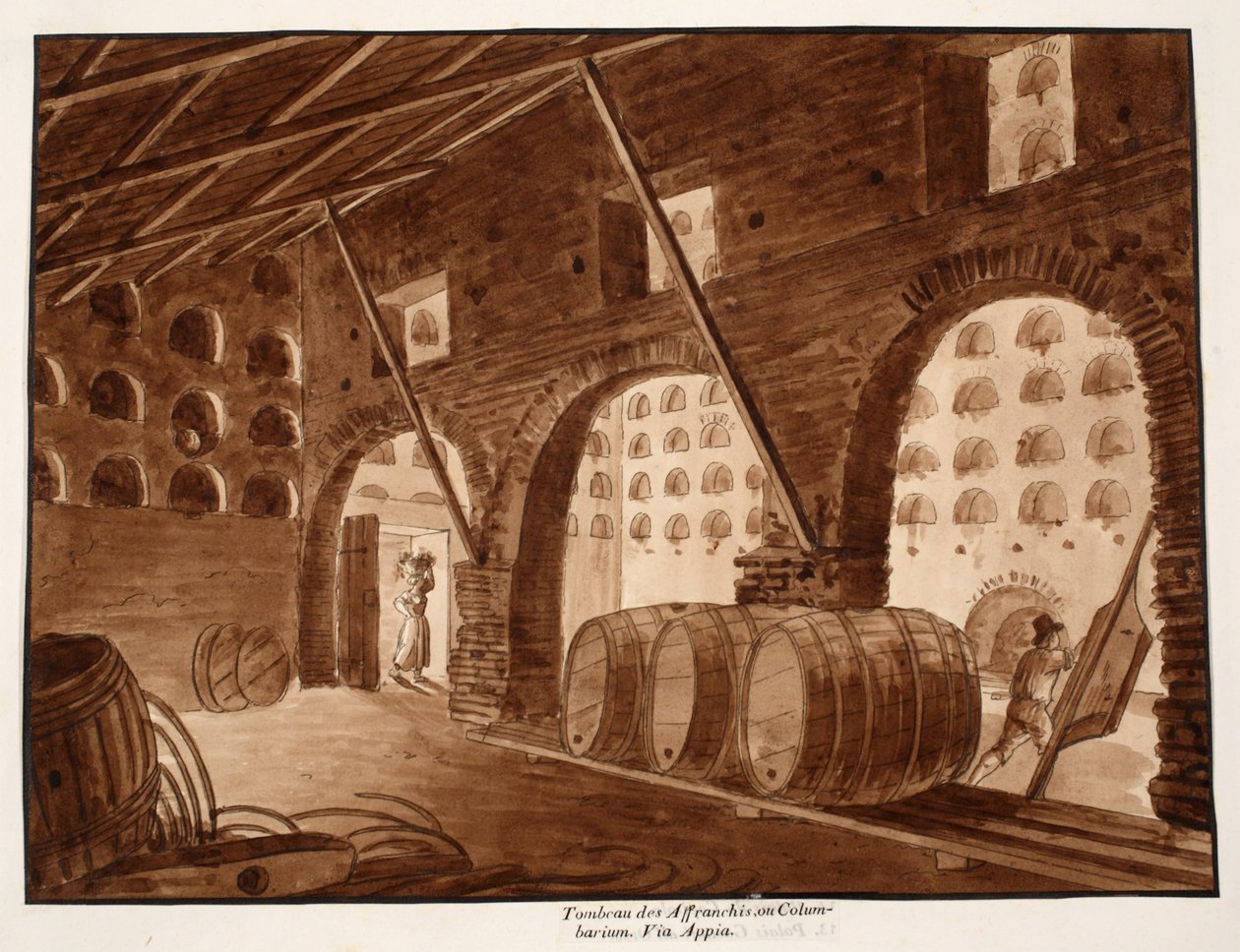 Columbarium of the Freedmen of Augustus by Agostino Tofanelli