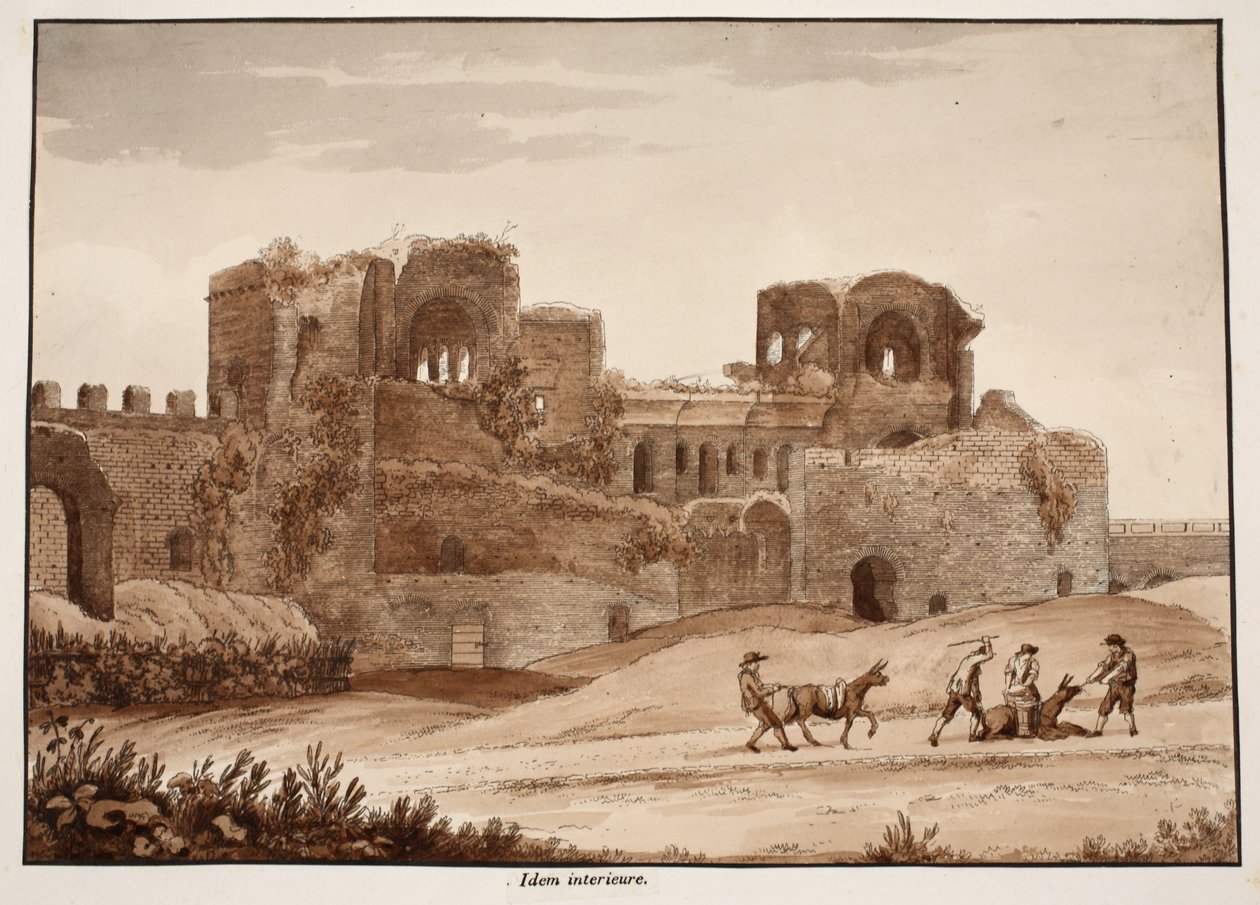 Interior of the Porta Asinaria by Agostino Tofanelli