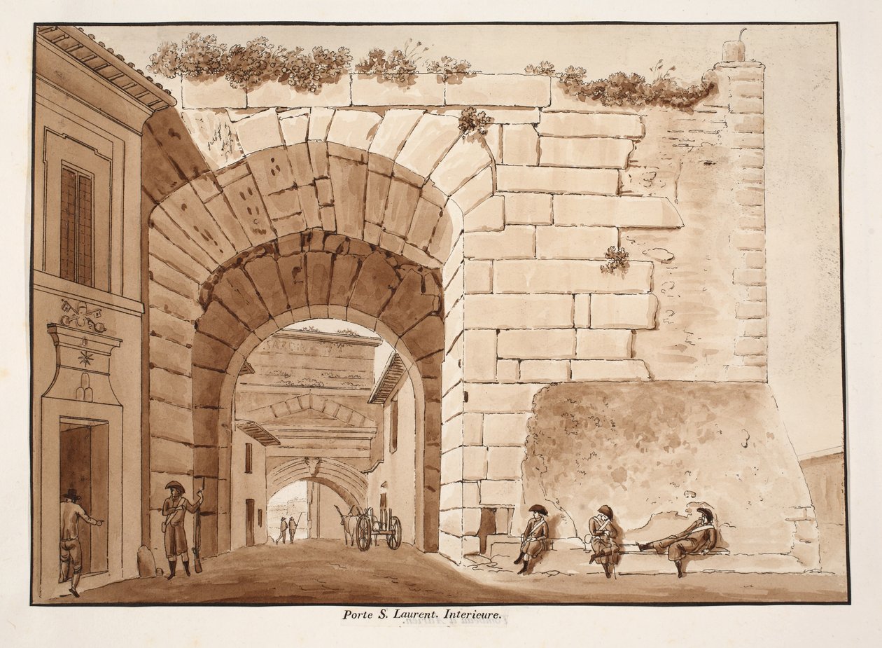 Interior of the Porta San Lorenzo by Agostino Tofanelli