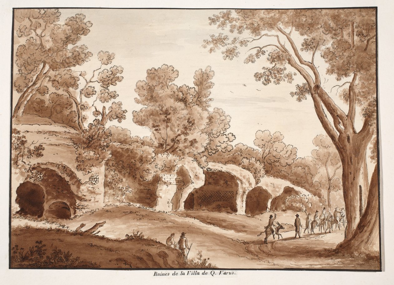 Ruins of the Villa of Quintilius Varus, 1833 by Agostino Tofanelli