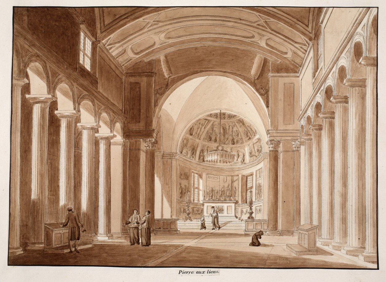 San Pietro in Vincoli, 1833 by Agostino Tofanelli