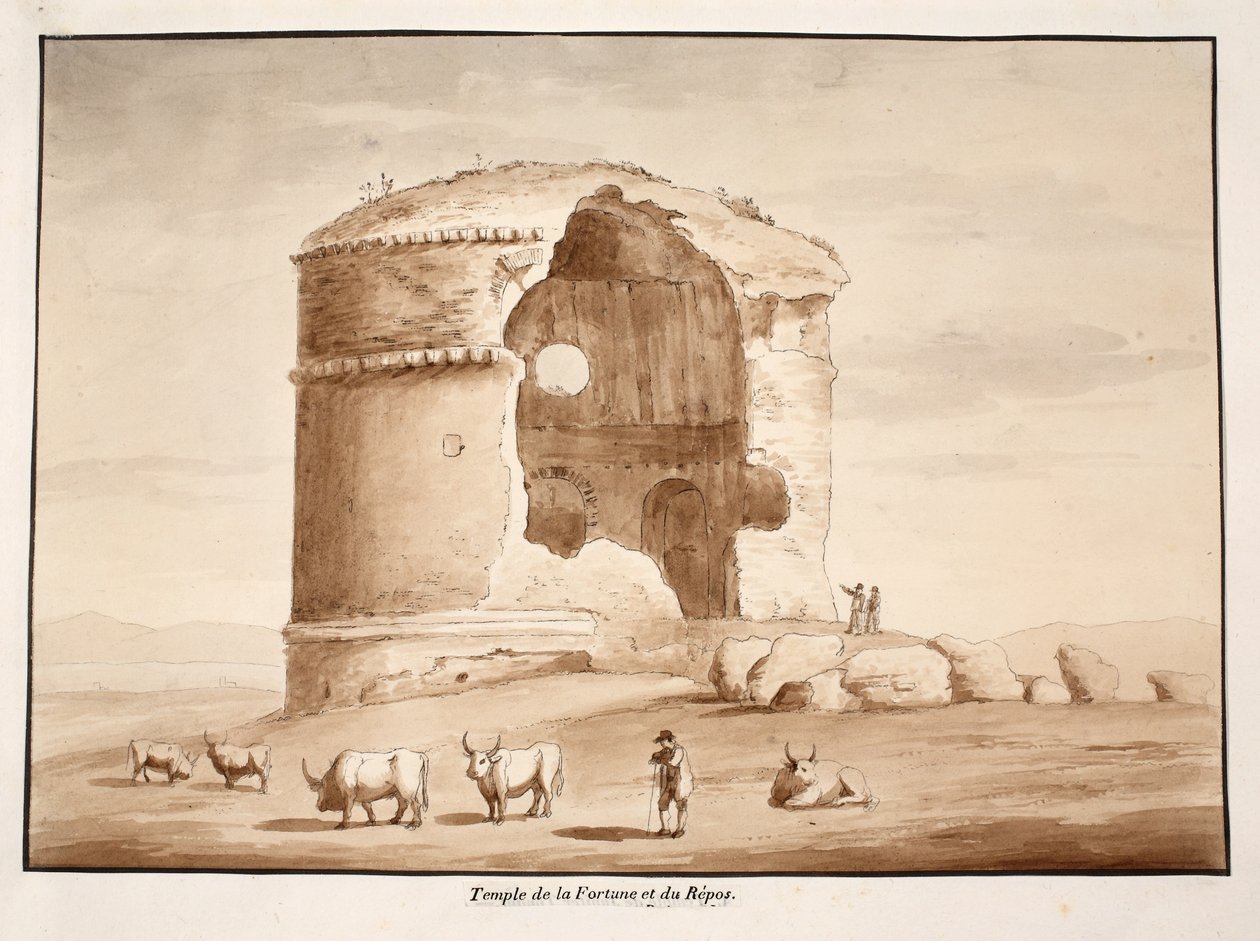 Temple of Fortune and Rest by Agostino Tofanelli