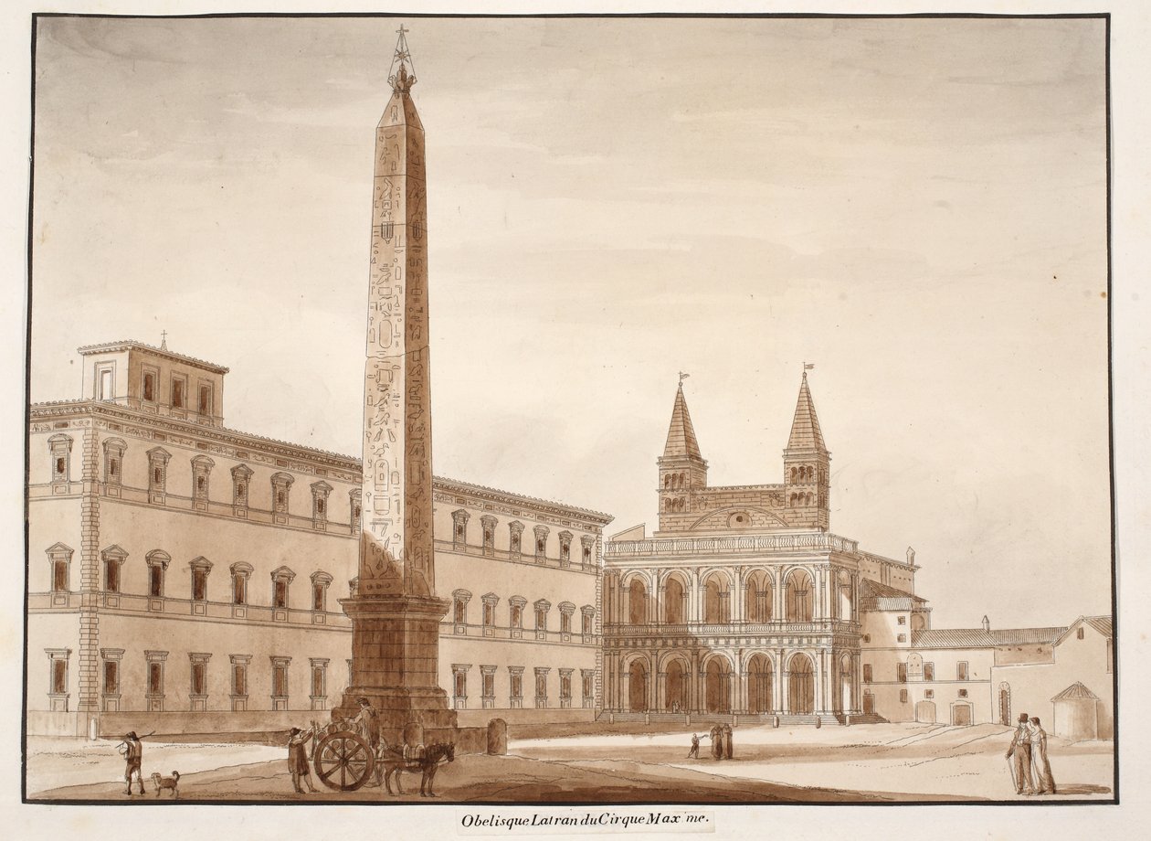 The Lateran Obelisk, from the Circus Maximus by Agostino Tofanelli
