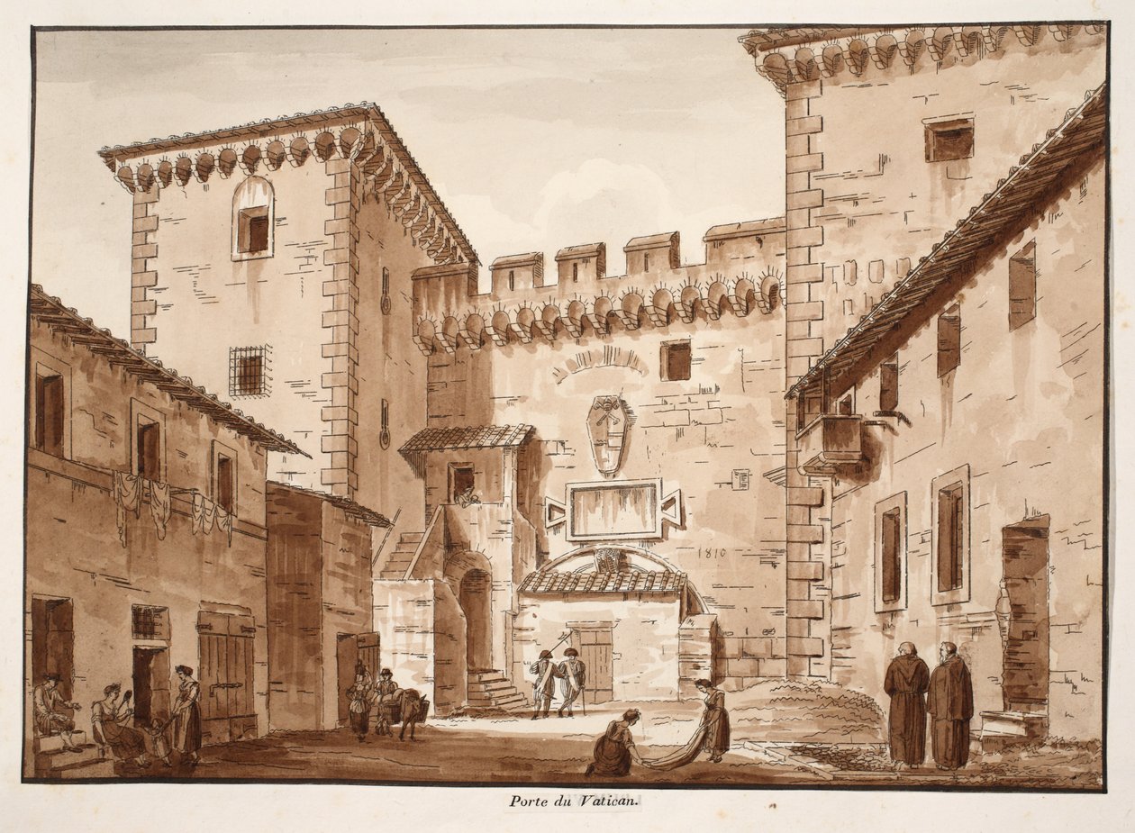 The Vatican Gate, 1833 by Agostino Tofanelli