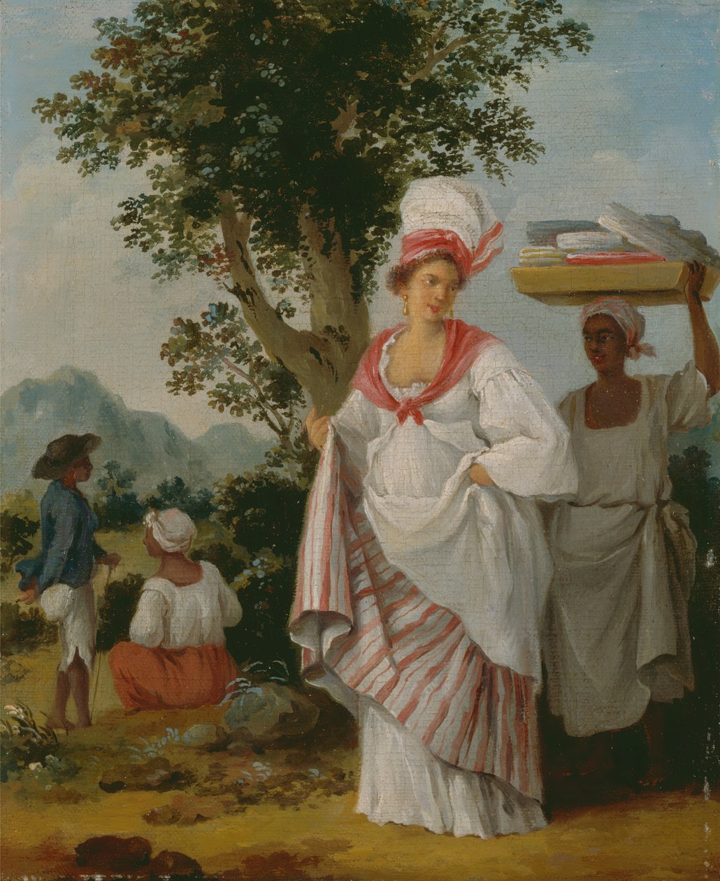 A West Indian Creole Woman Attended by her Black Servant, ca. 1780 by Agostino Brunias