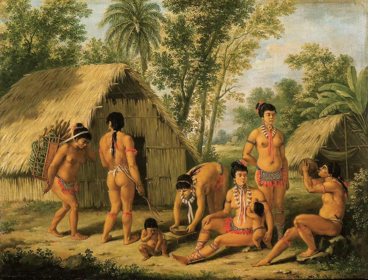 A Family of Charaibes in the Island of St. Vincent by Agostino Brunias