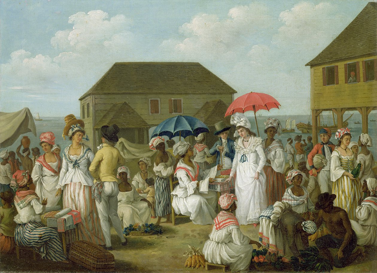 Linen Market, Dominica by Agostino Brunias