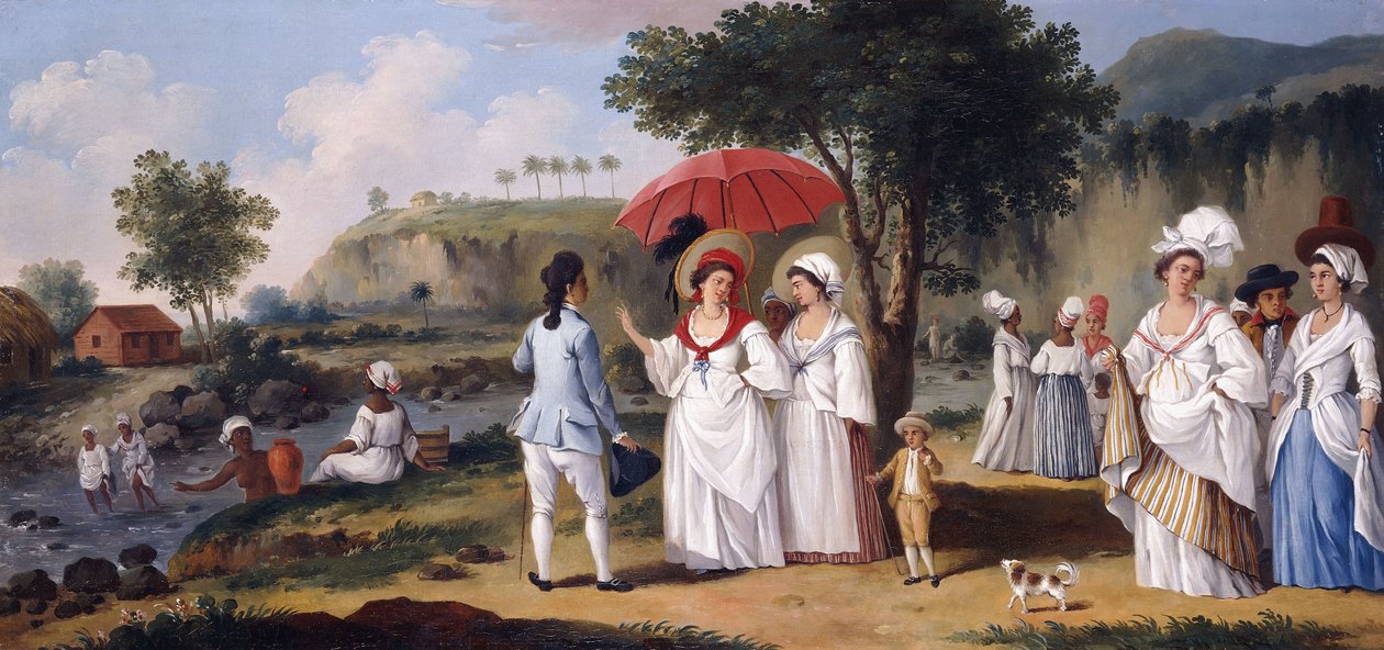 Mulatto Women on the Banks of the River Roseau, Dominica by Agostino Brunias