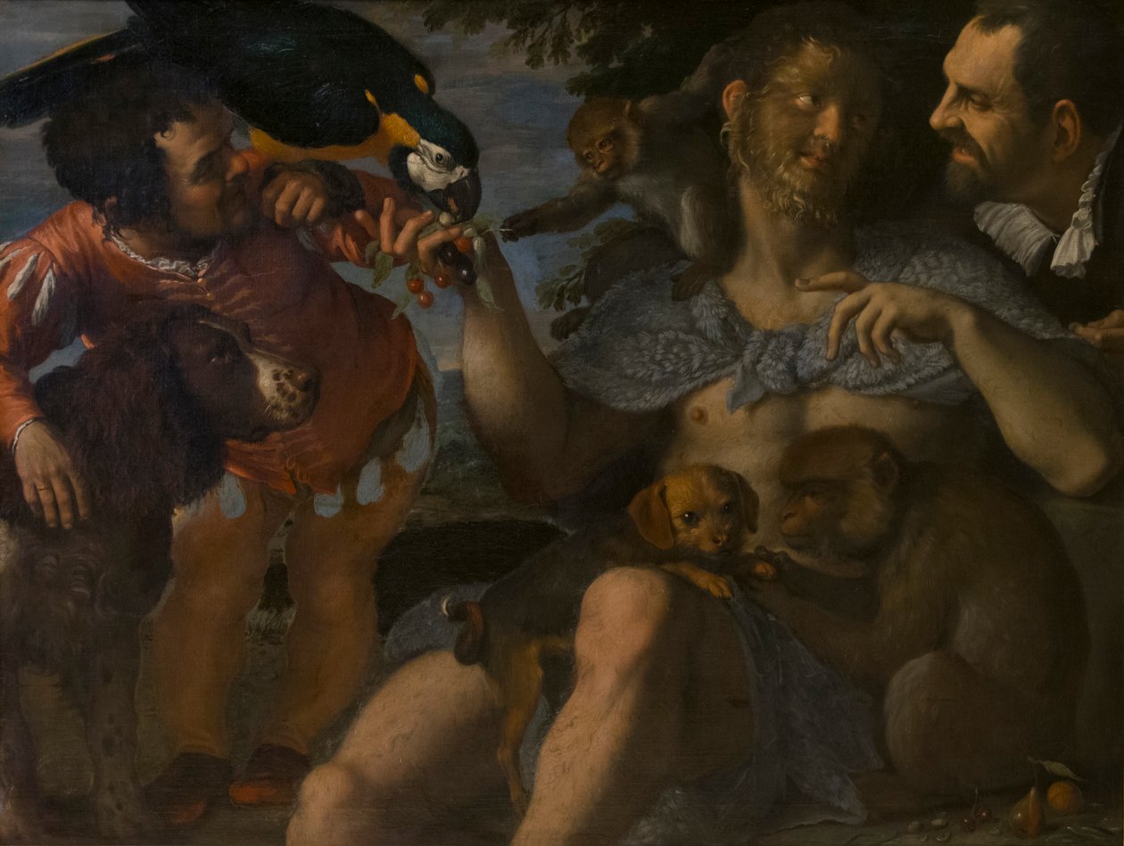 Arrigo Peloso, Pietro Matto and Amon Nano by Agostino Carracci