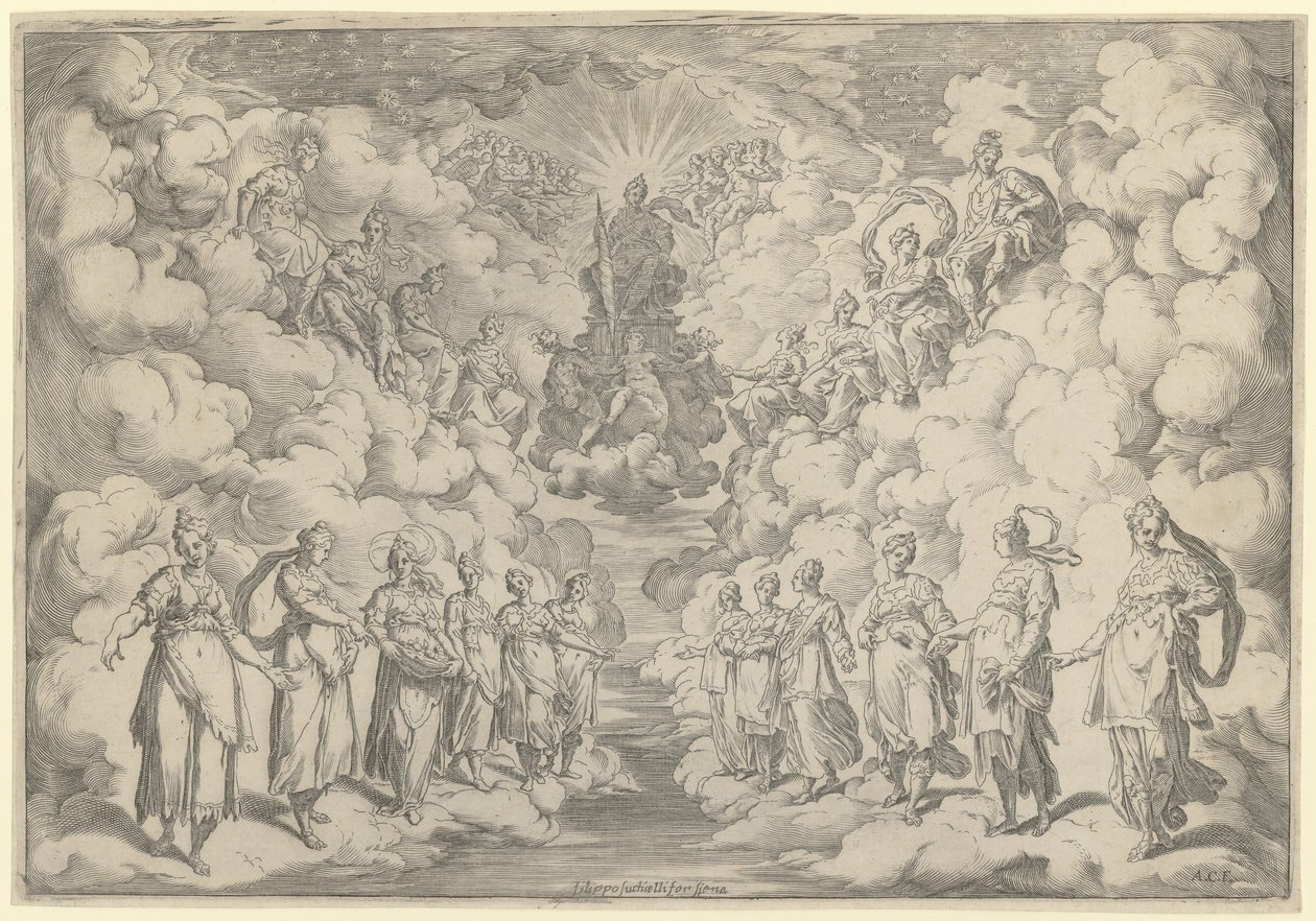 Harmony of the Spheres by Agostino Carracci