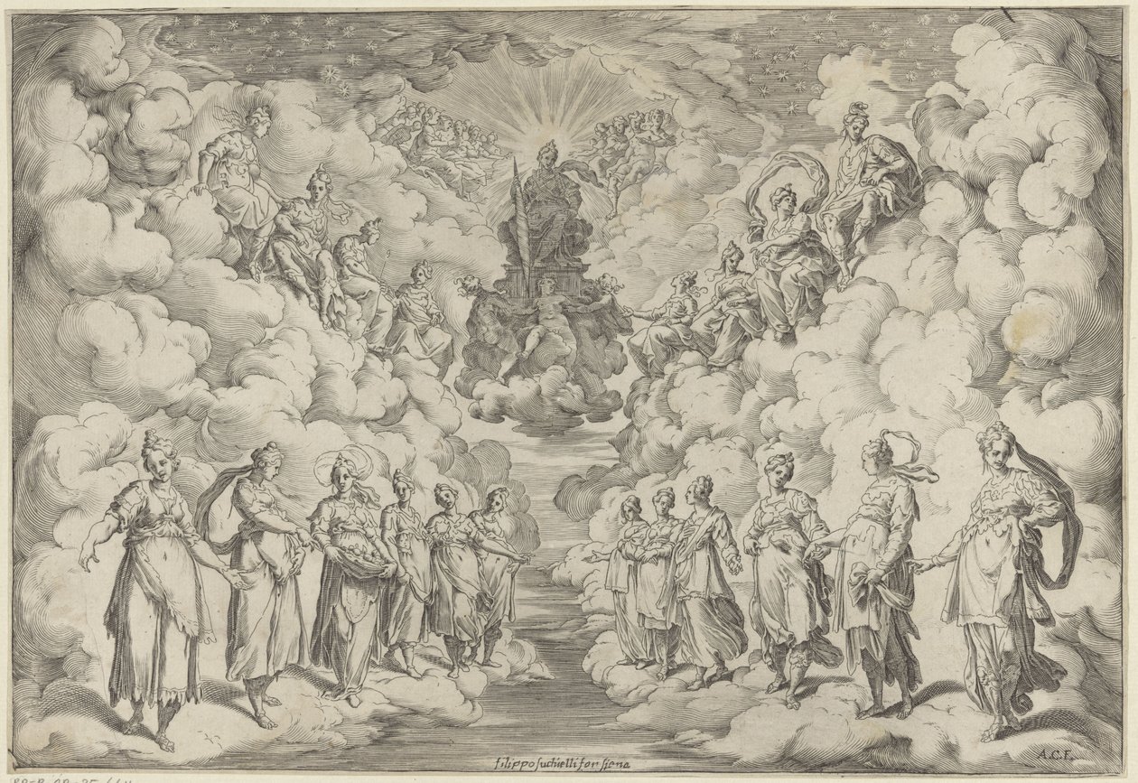 Harmony of the Spheres by Agostino Carracci