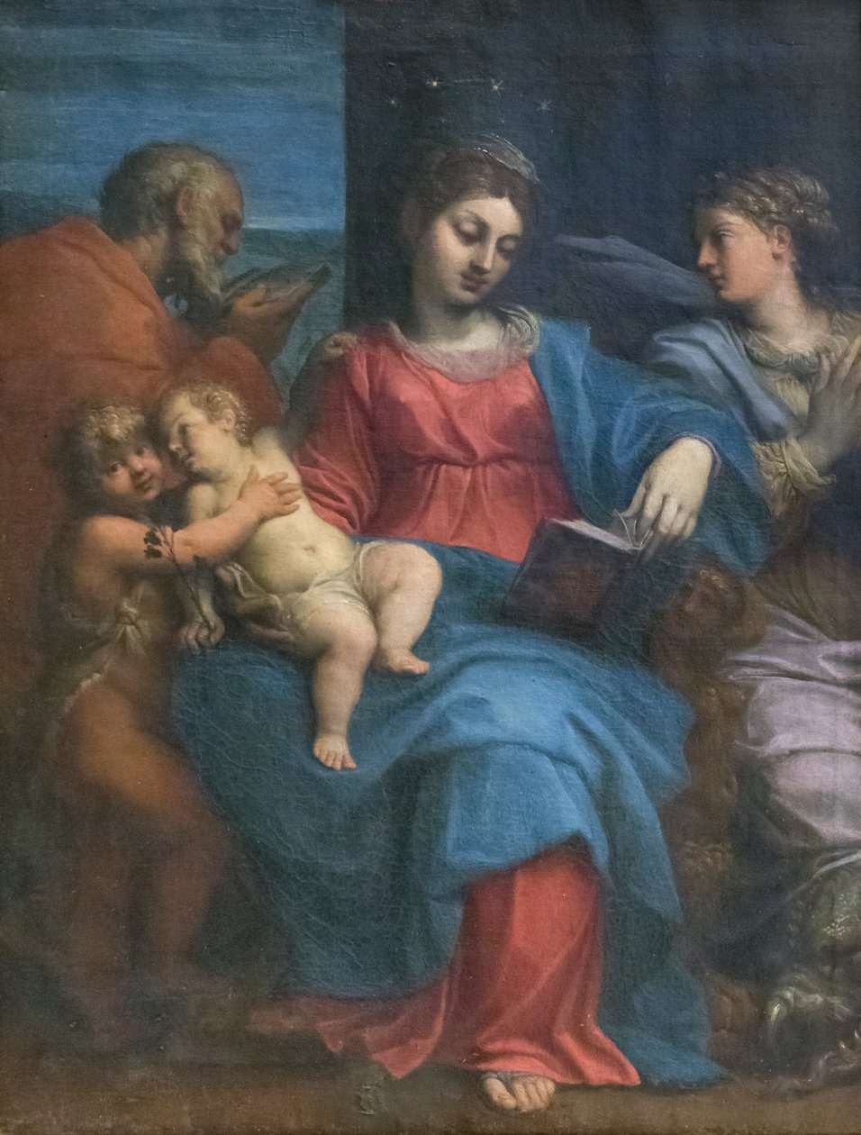 Holy Family with St Margaret by Agostino Carracci