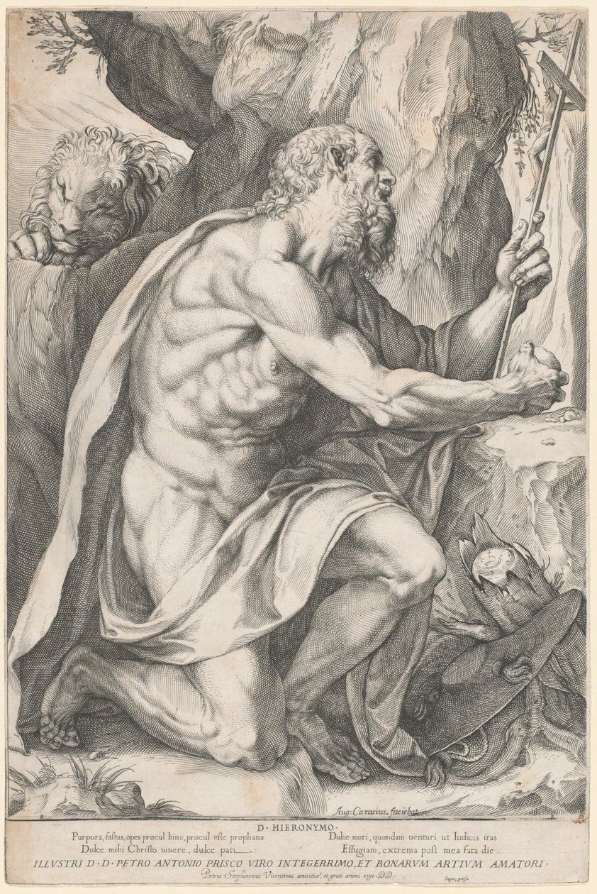 Saint Jerome by Agostino Carracci