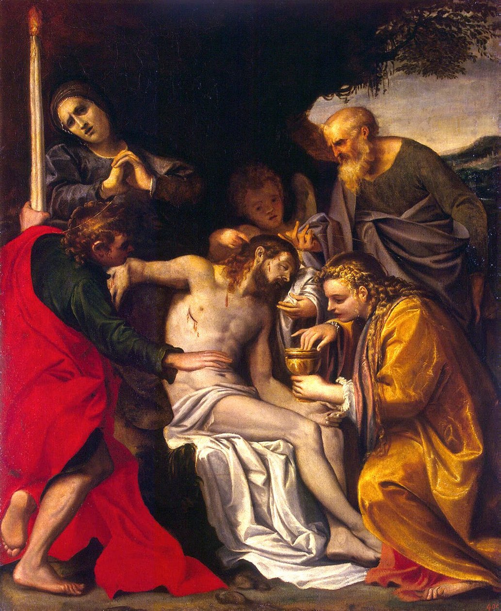 The Lamentation of Christ by Agostino Carracci