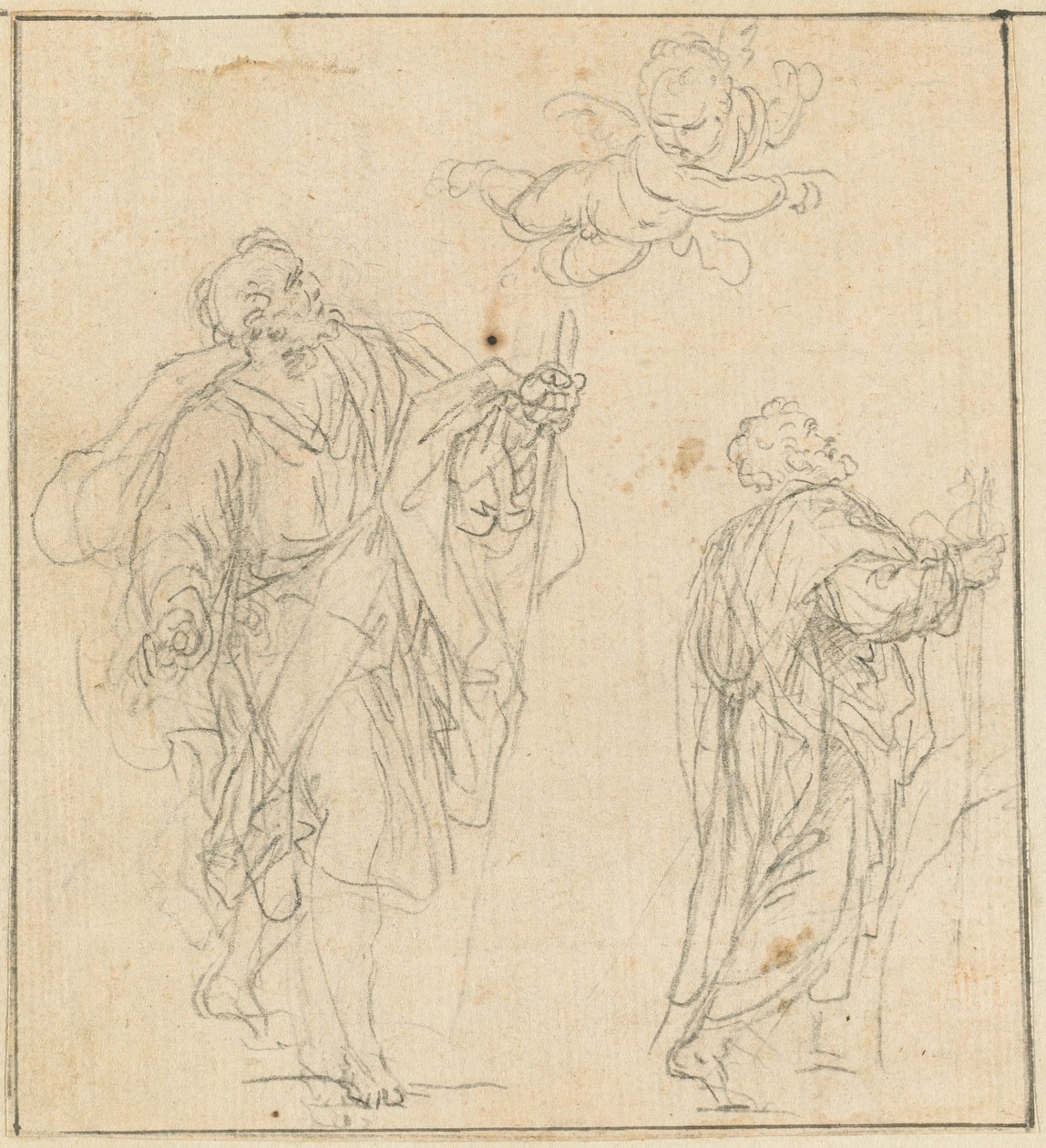 An Apostle Guided by an Angel by Agostino Masucci