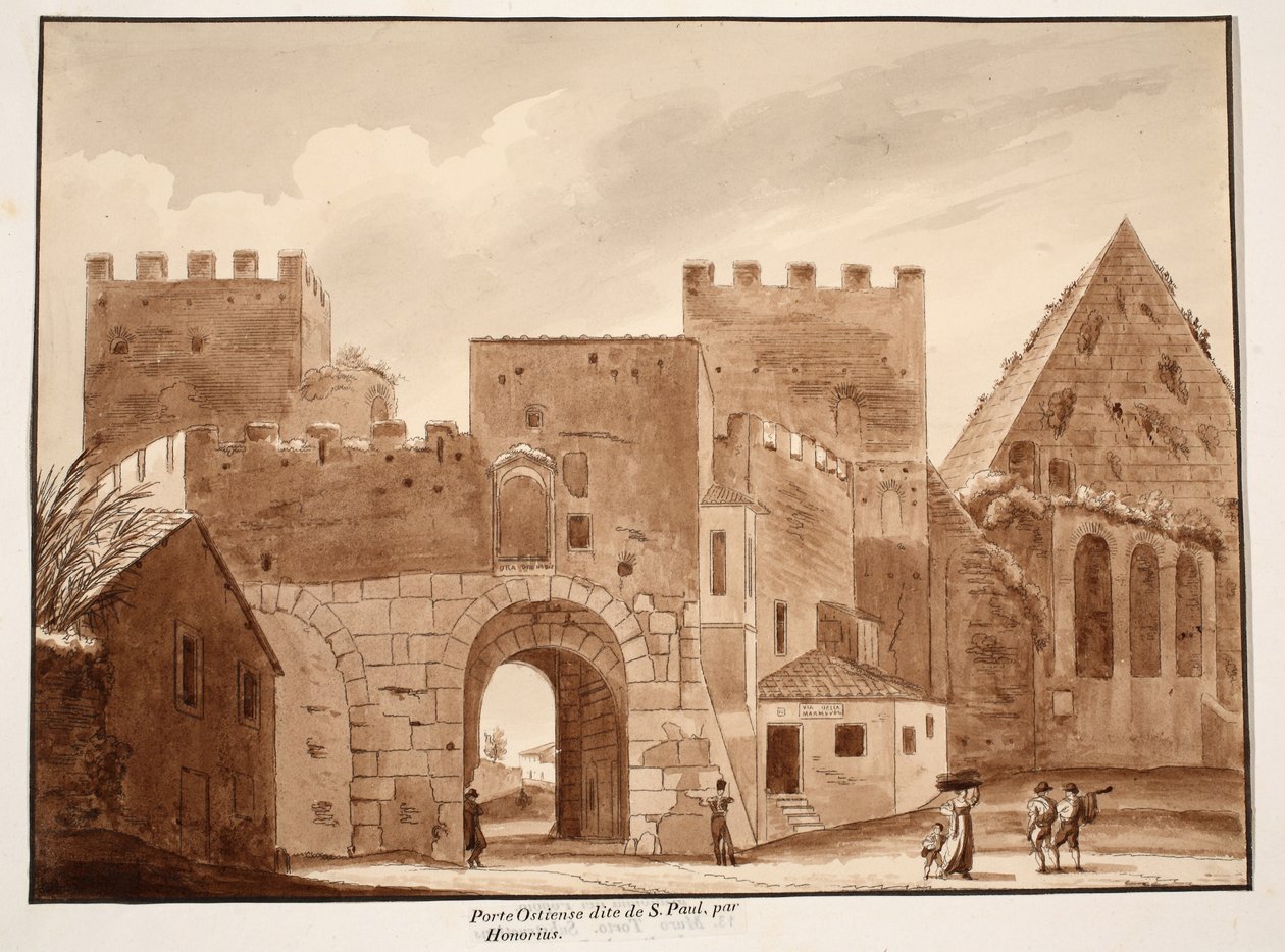The Porta Ostiensis or San Paolo, Built by Honorius by Agostino Tofanelli