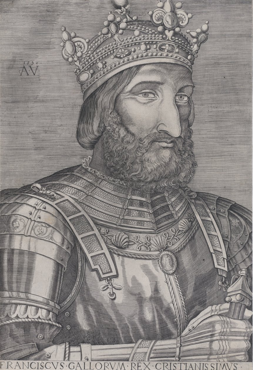 Francois I, King of France, 1536 by Agostino Veneziano