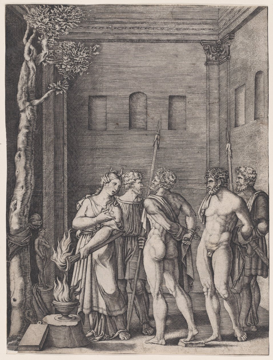 Iphigenia, ca. 1514-36 by Agostino Veneziano