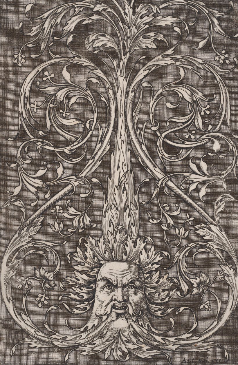 Ornamental Panel, ca. 1514-36 by Agostino Veneziano
