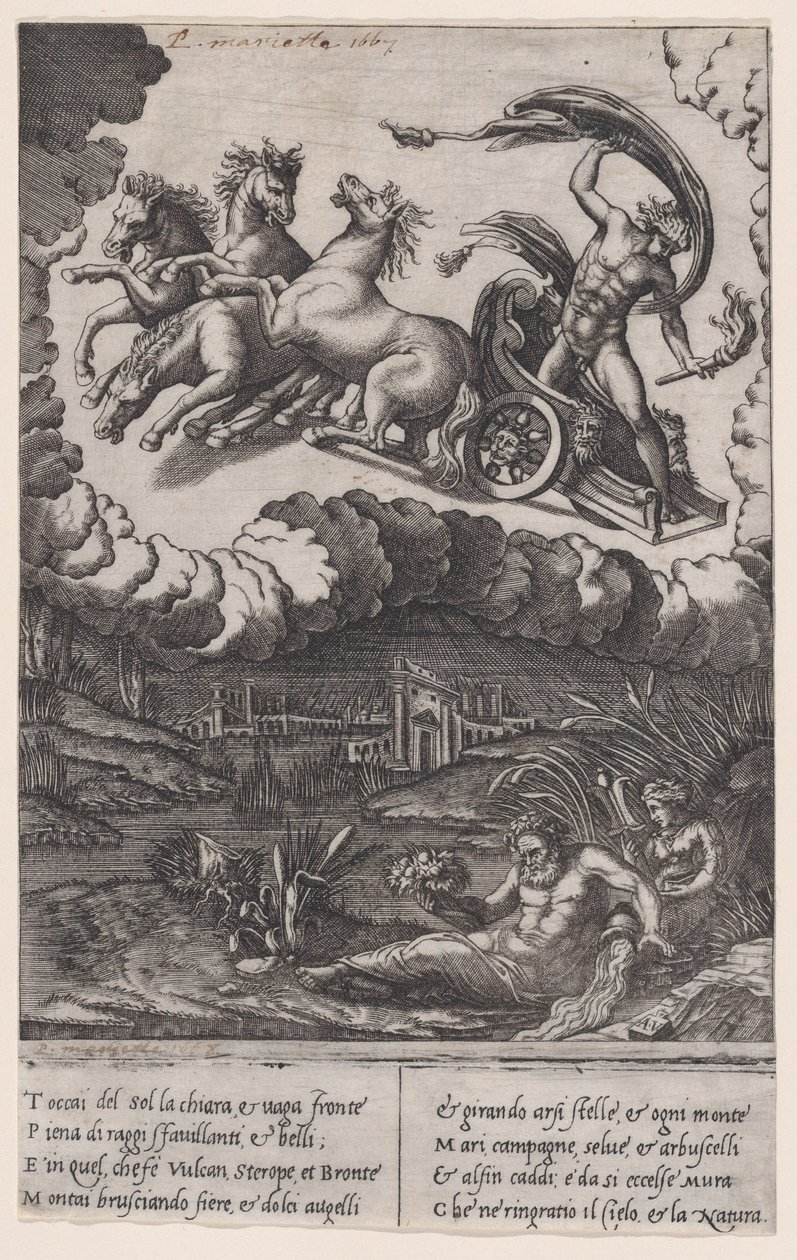 Phaeton by Agostino Veneziano