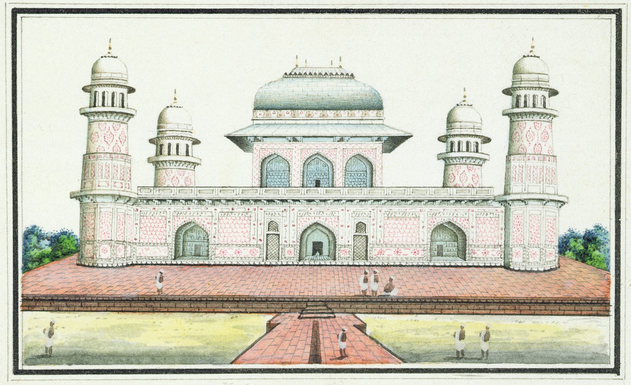 The Tomb of Itimad-Ud-Daula, near Agra, c.1830s by Agra School
