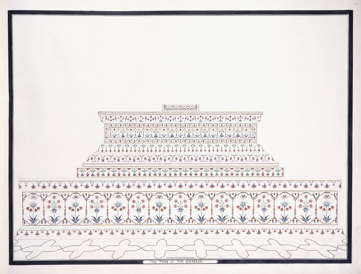 The Tomb of the Emperor, c. 1815 by Agra School