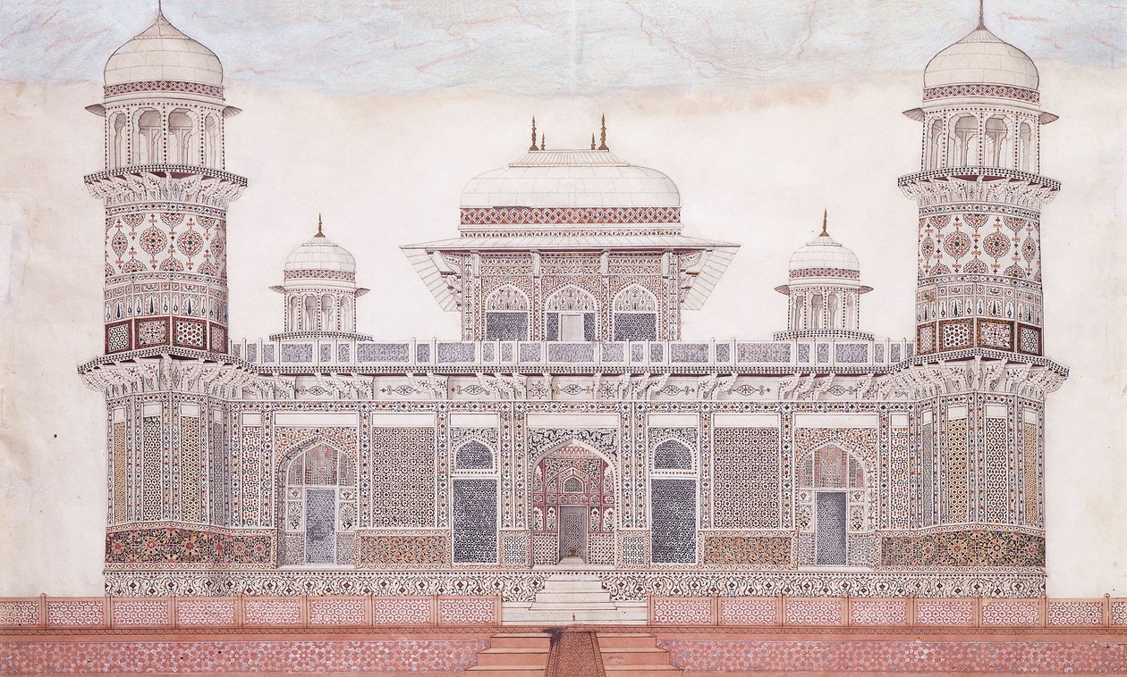 The Tomb of the Itmad-ud-daula by Agra School