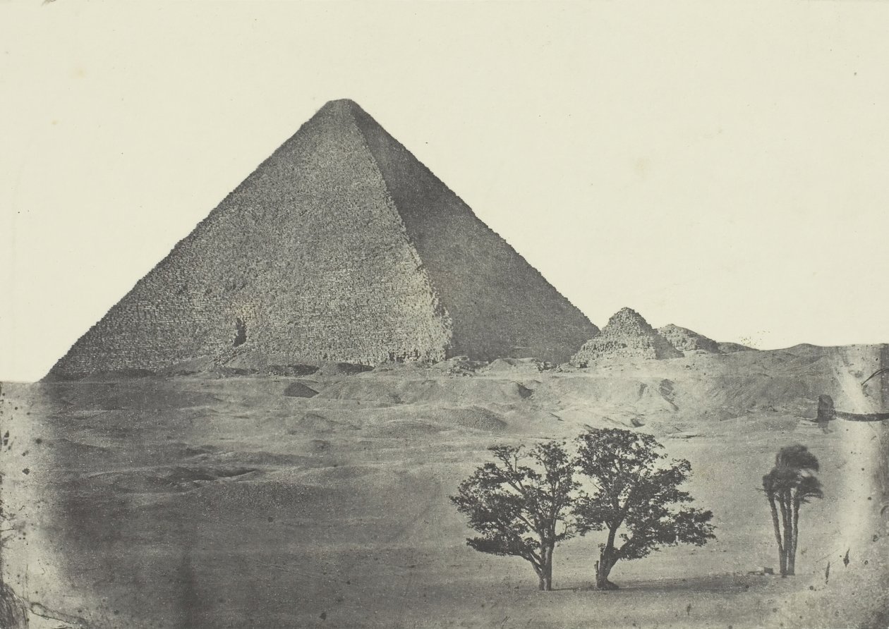 Pyramid of Cheops, Middle Egypt, 1849-51, printed 1852 by Aimé Rochas